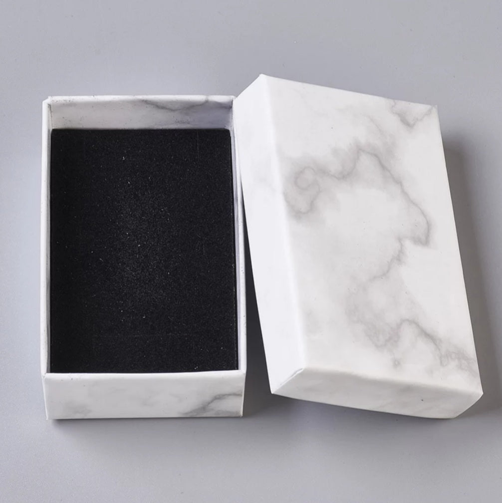 Marble Rectangle Ribboned Gift Box