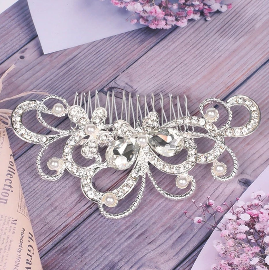 Crystal Butterfly Hair Comb