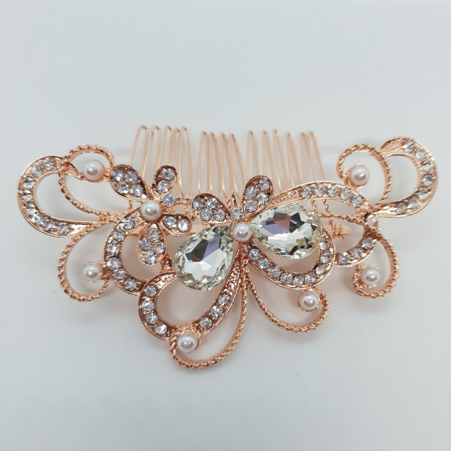 Crystal Butterfly Hair Comb