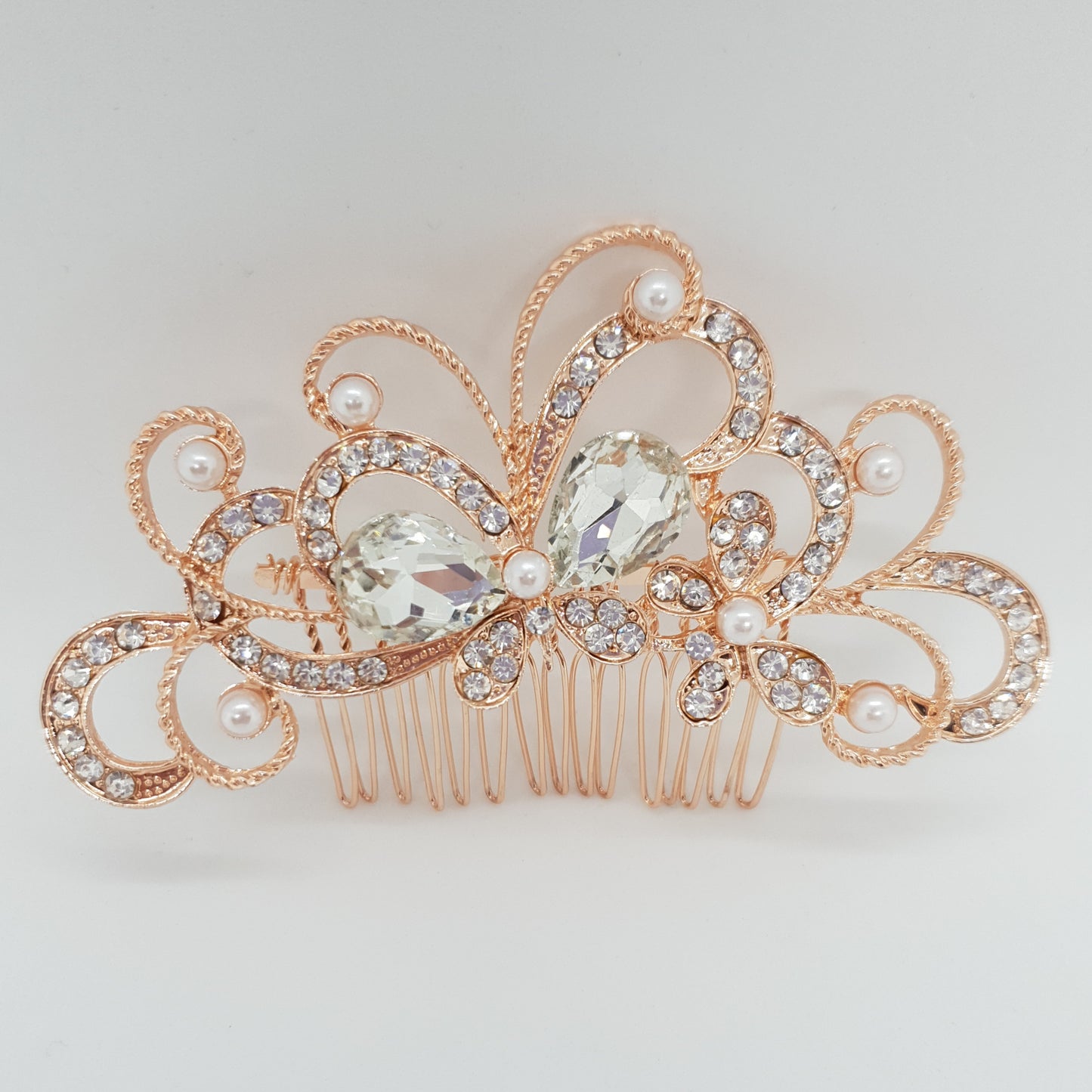 Crystal Butterfly Hair Comb