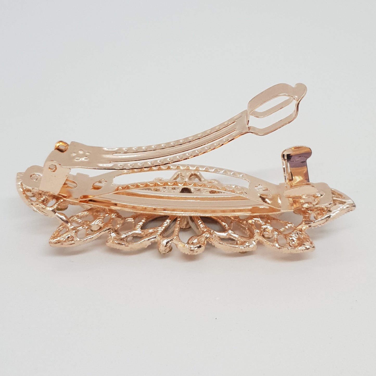 Rose Gold Flower Spring Hair Clip