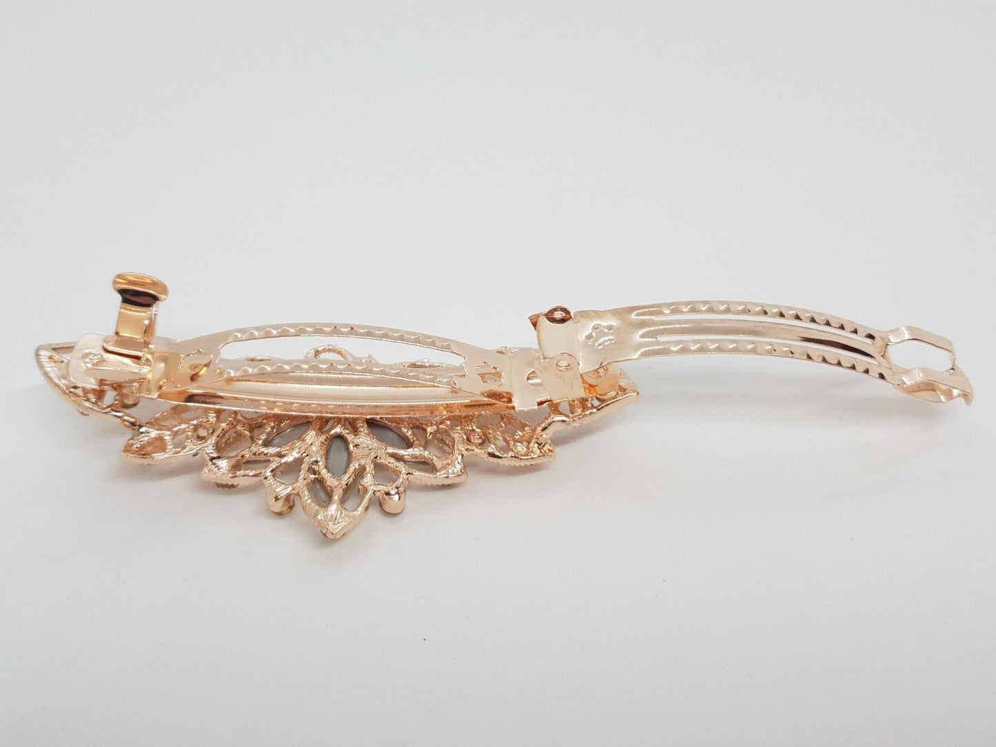 Rose Gold Flower Spring Hair Clip