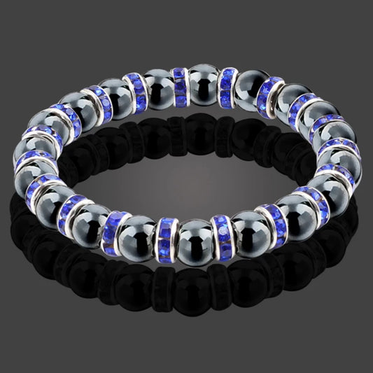 Magnetic Health Natural Hematite Beads Bracelet