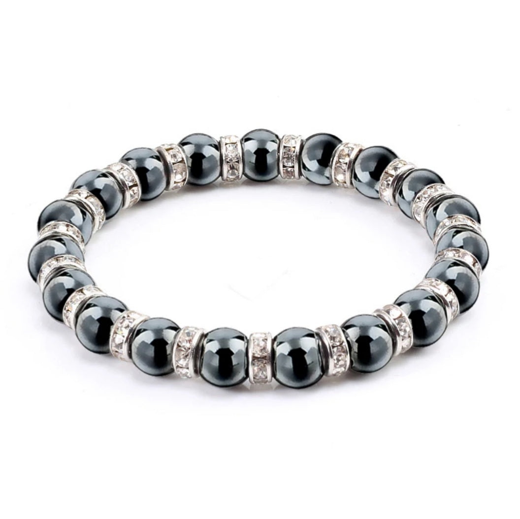 Magnetic Health Natural Hematite Beads Bracelet