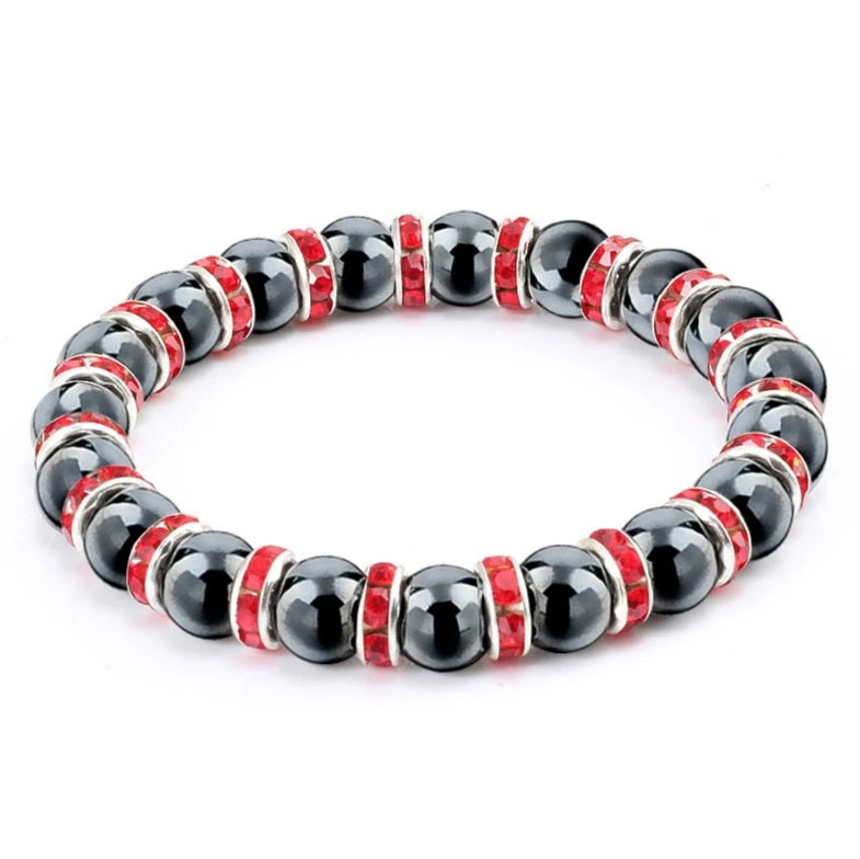 Magnetic Health Natural Hematite Beads Bracelet