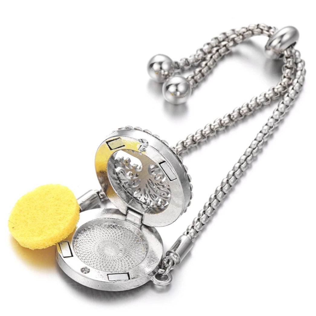 Aromatherapy Locket Bracelet