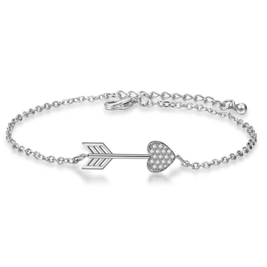 Inlay Zirconia Arrow Bracelet