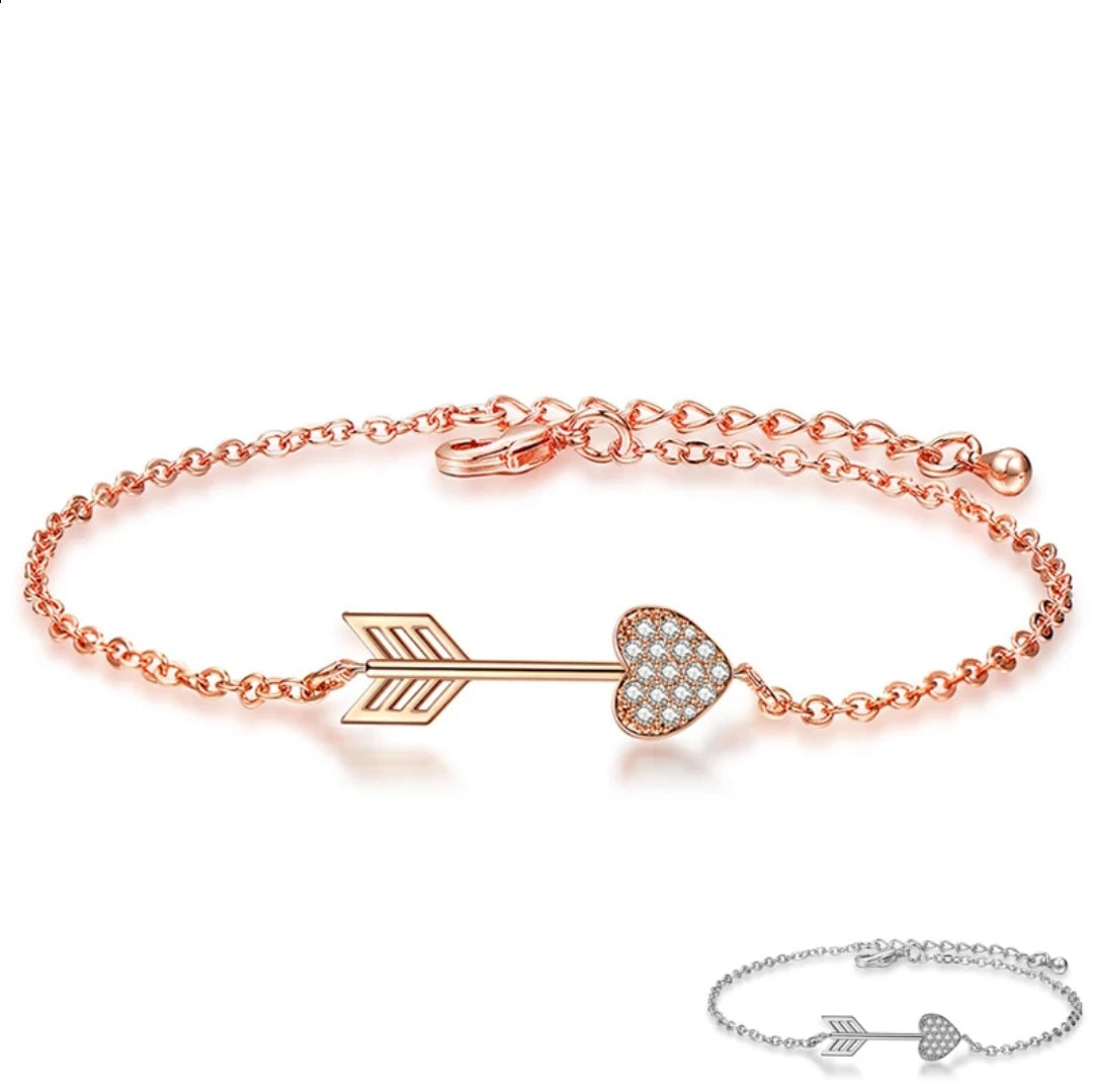 Inlay Zirconia Arrow Bracelet