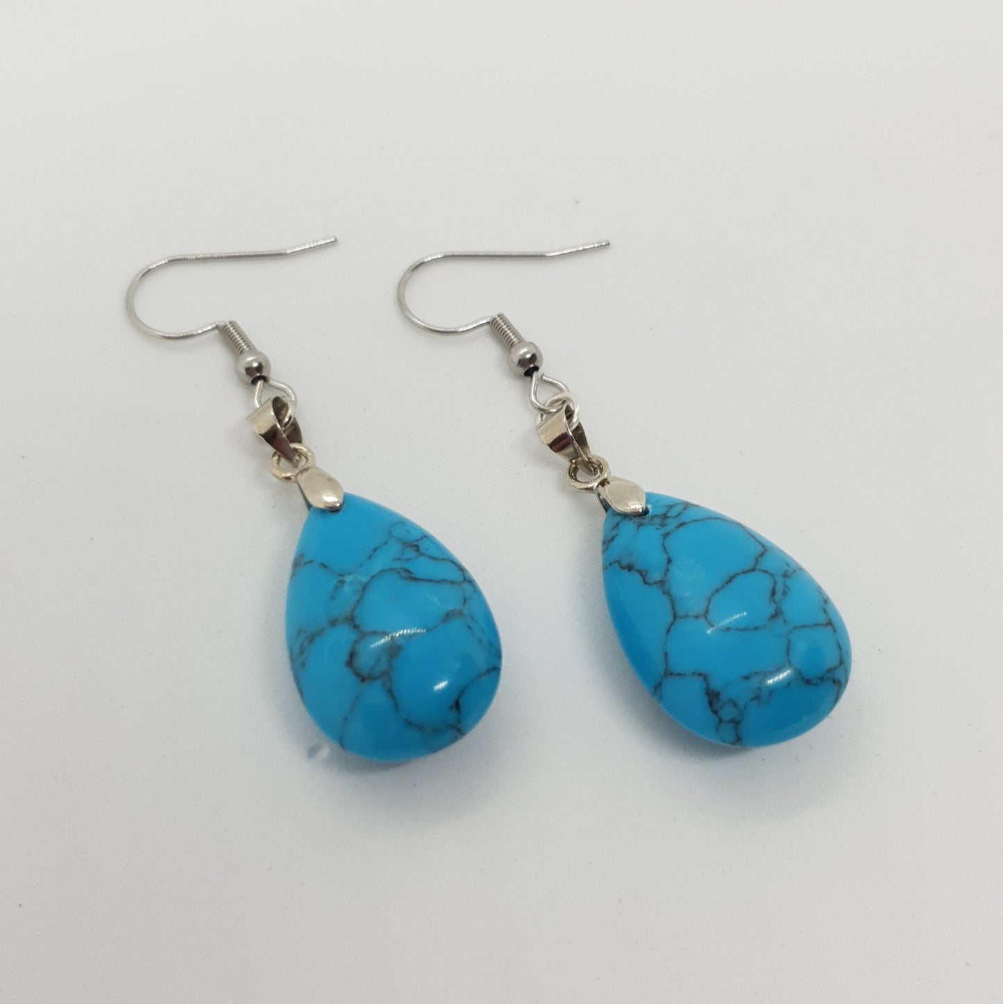 Natural Stone Water Drop Earrings