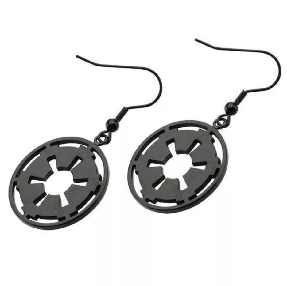 Star Wars Black Imperial Drop Earrings