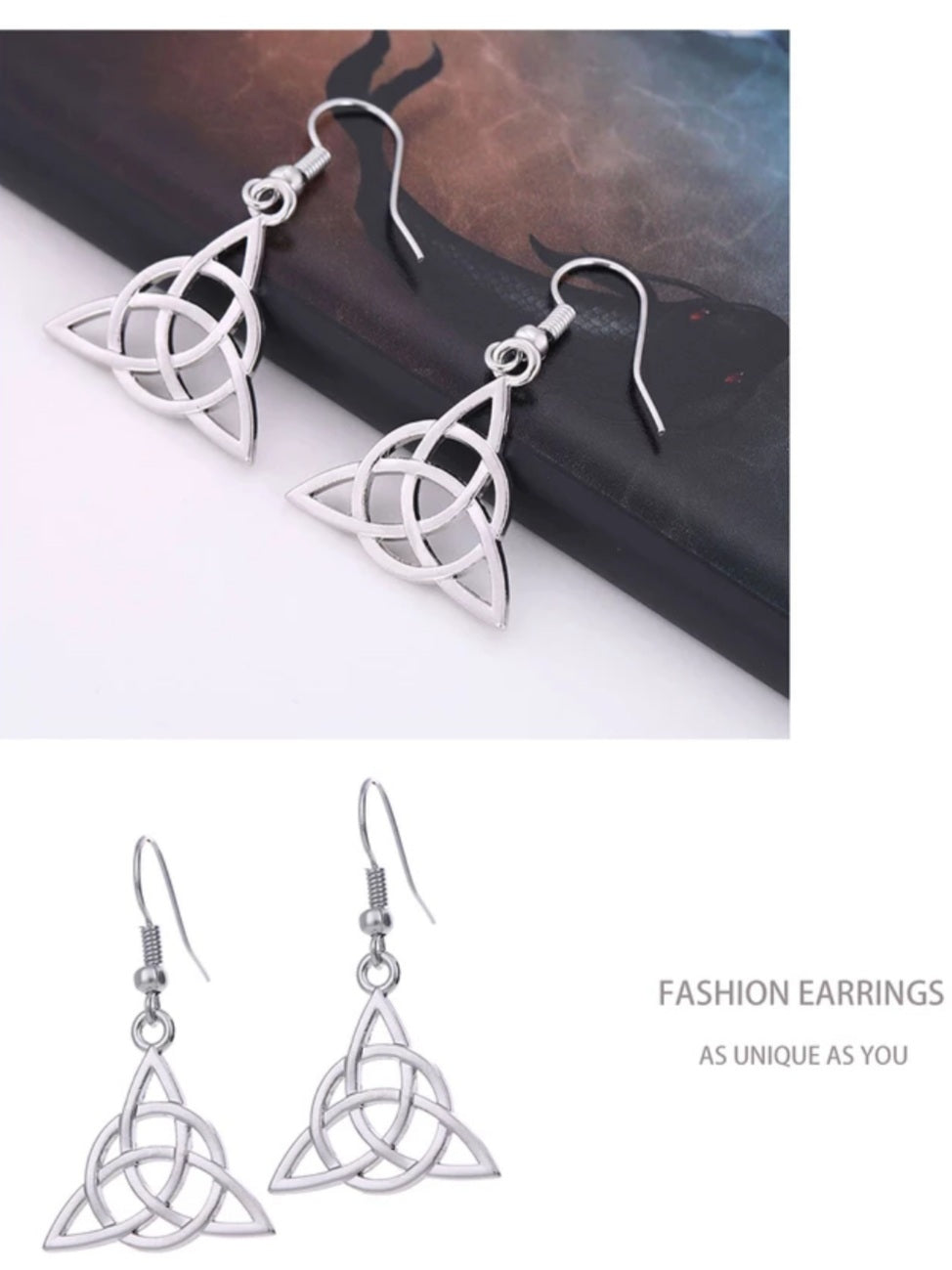 Celtic Triquetra Knot Earrings