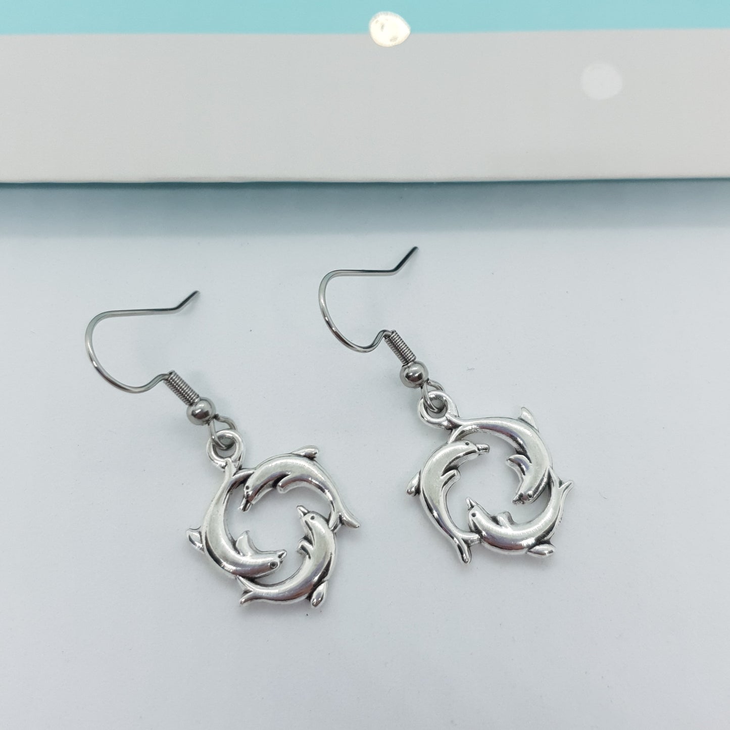 Three Dolphin Show Earrings