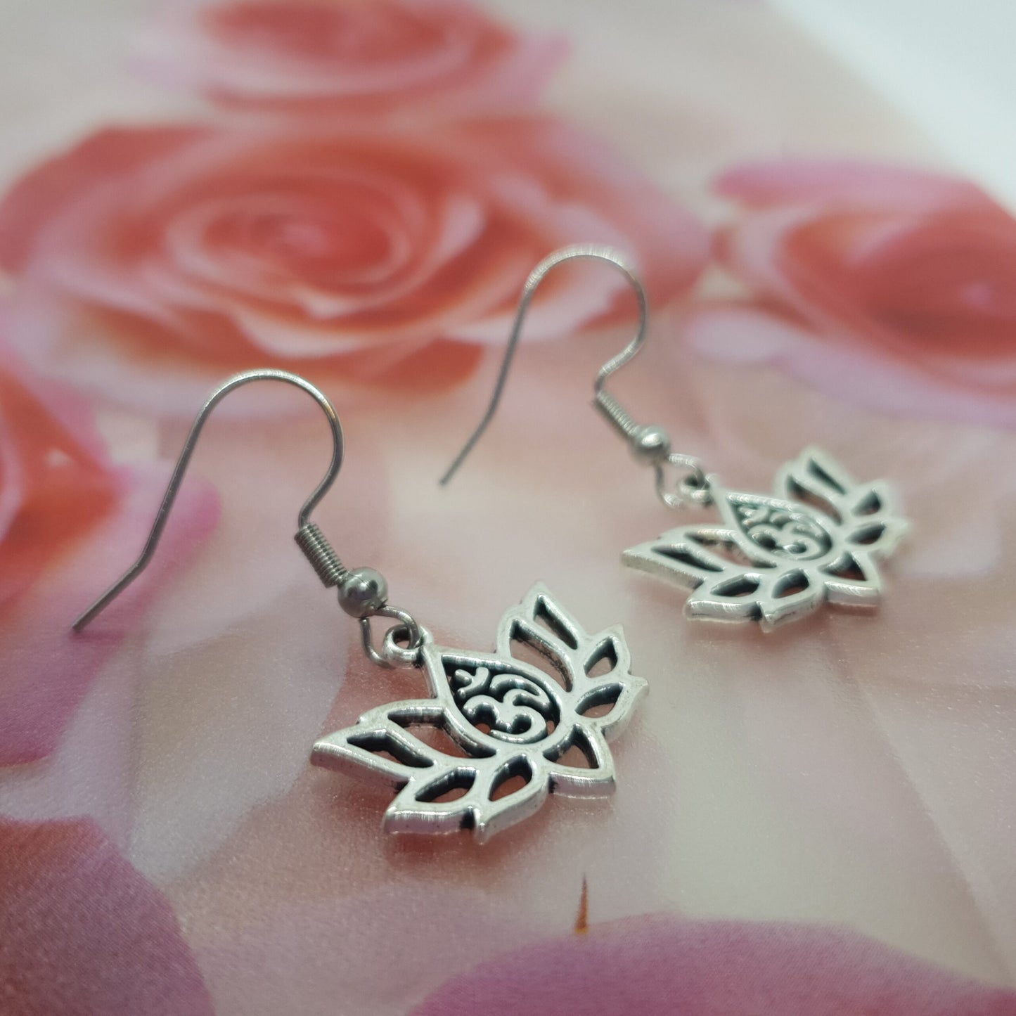 Lotus Flower Yoga Earrings