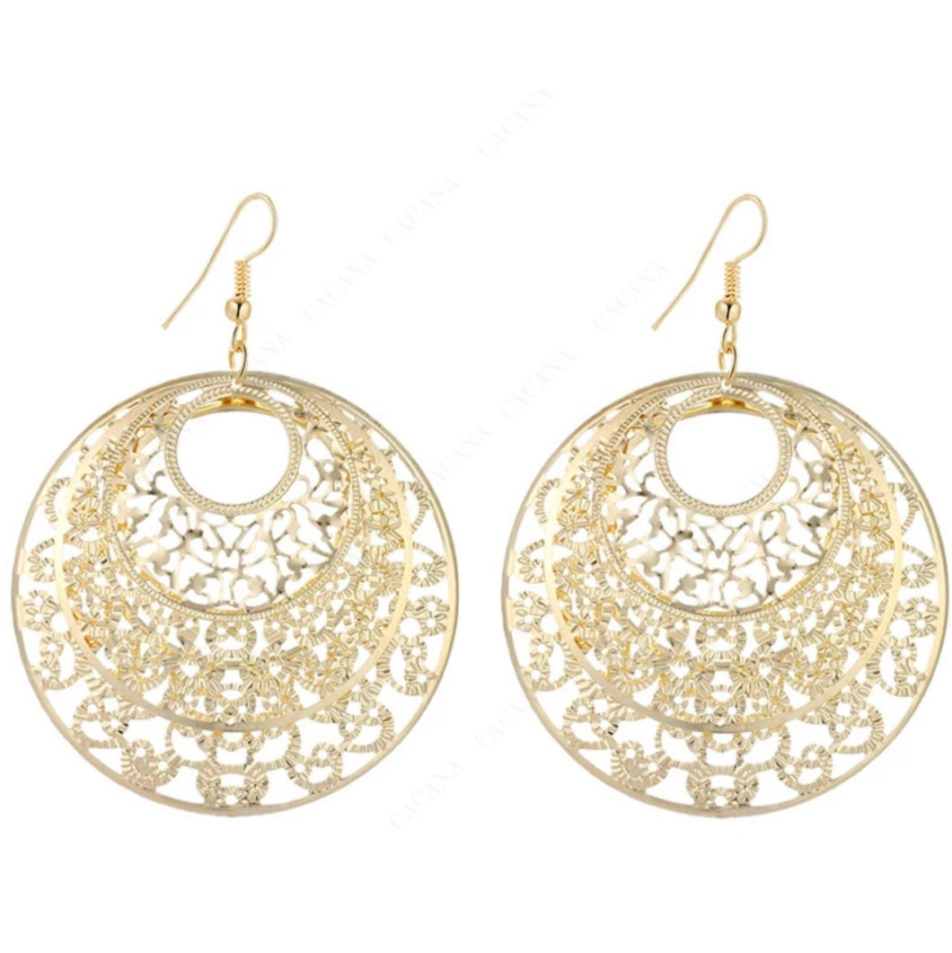 Big Is Beautiful Round Super Light Weight Earrings