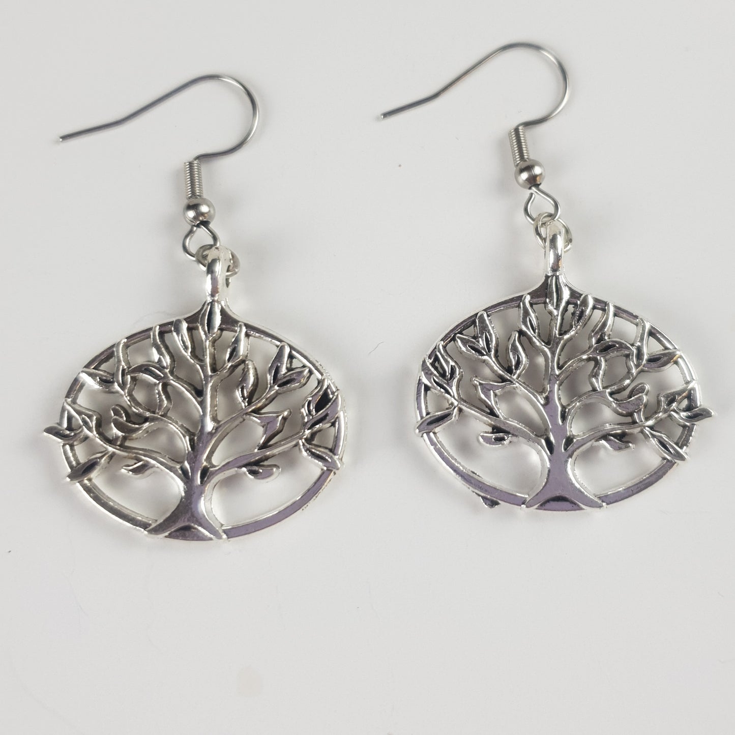 Antique Tree Of Life Charm Earrings