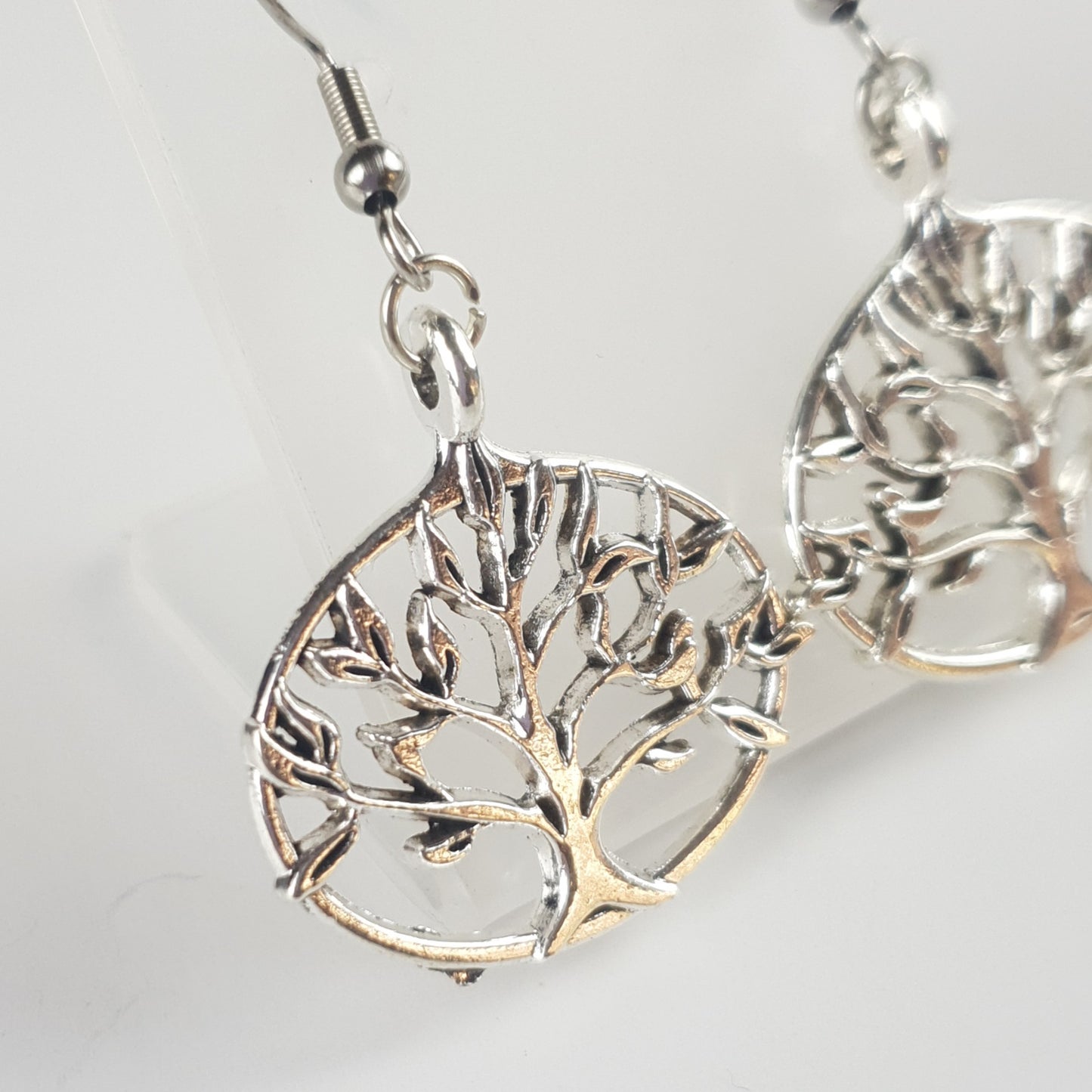 Antique Tree Of Life Charm Earrings