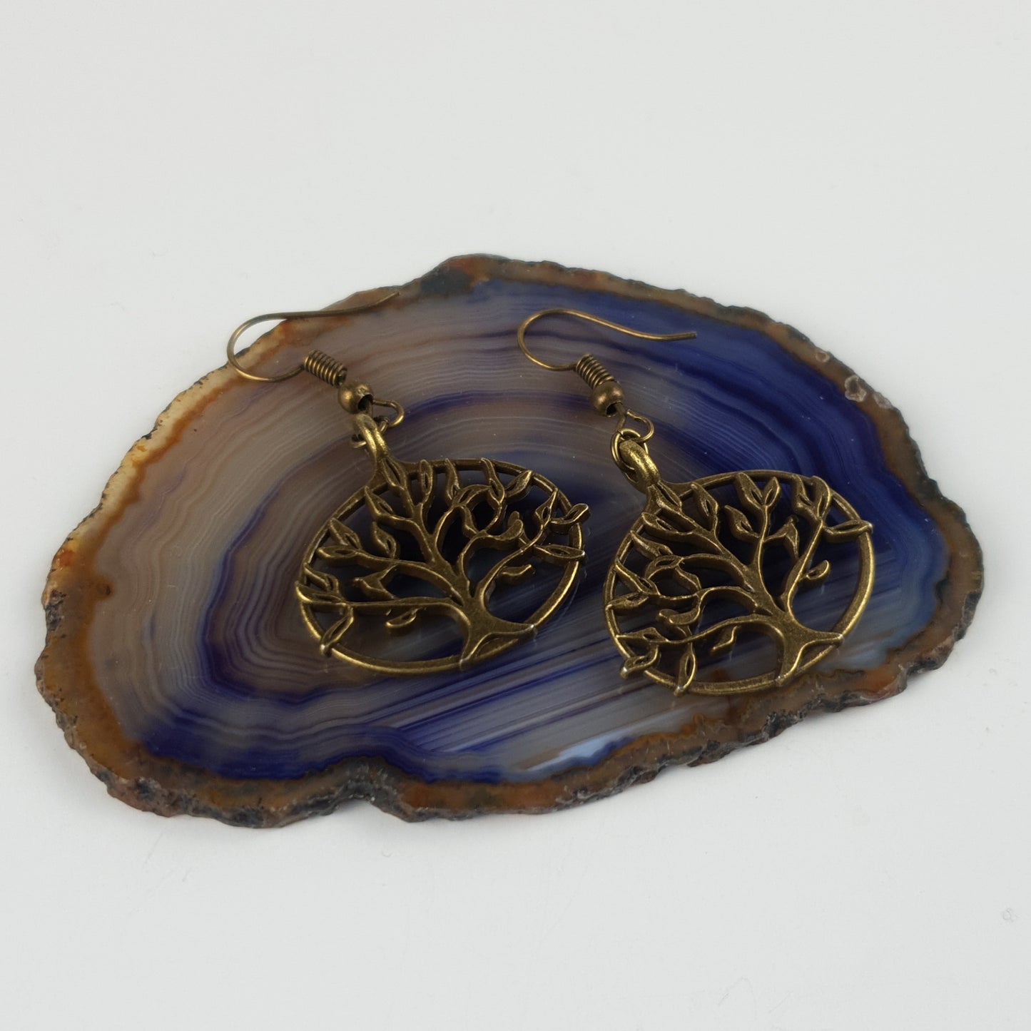 Antique Tree Of Life Charm Earrings