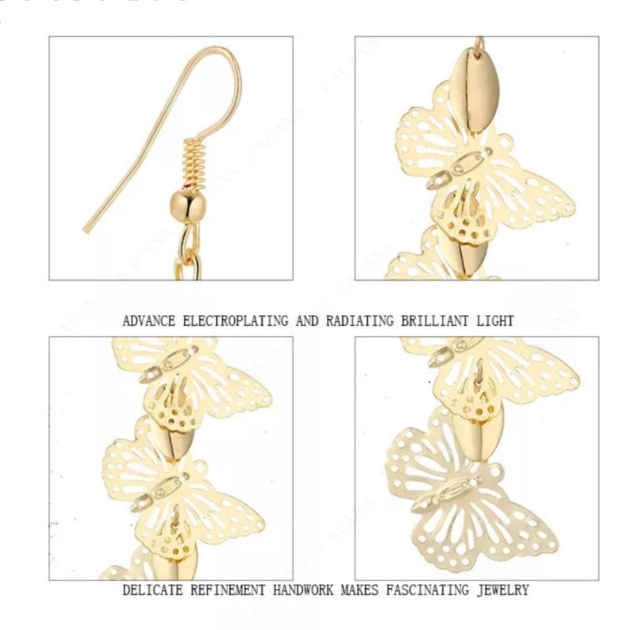 Light Weight Butterflies Earrings