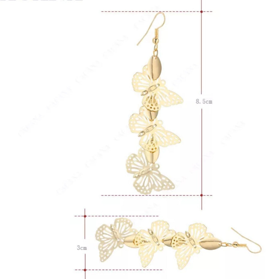 Light Weight Butterflies Earrings