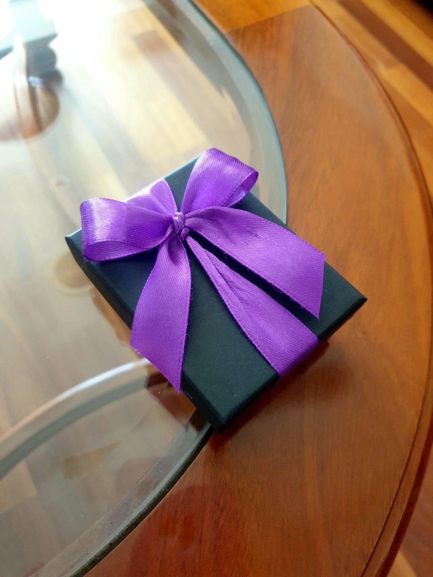 Black Rectangle Ribboned Gift Box