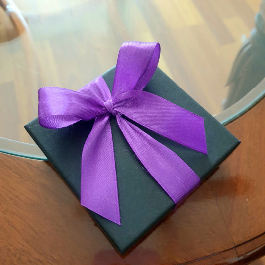 Black Square Ribboned Gift Box