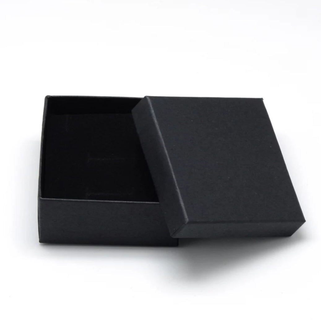 Black Square Ribboned Gift Box