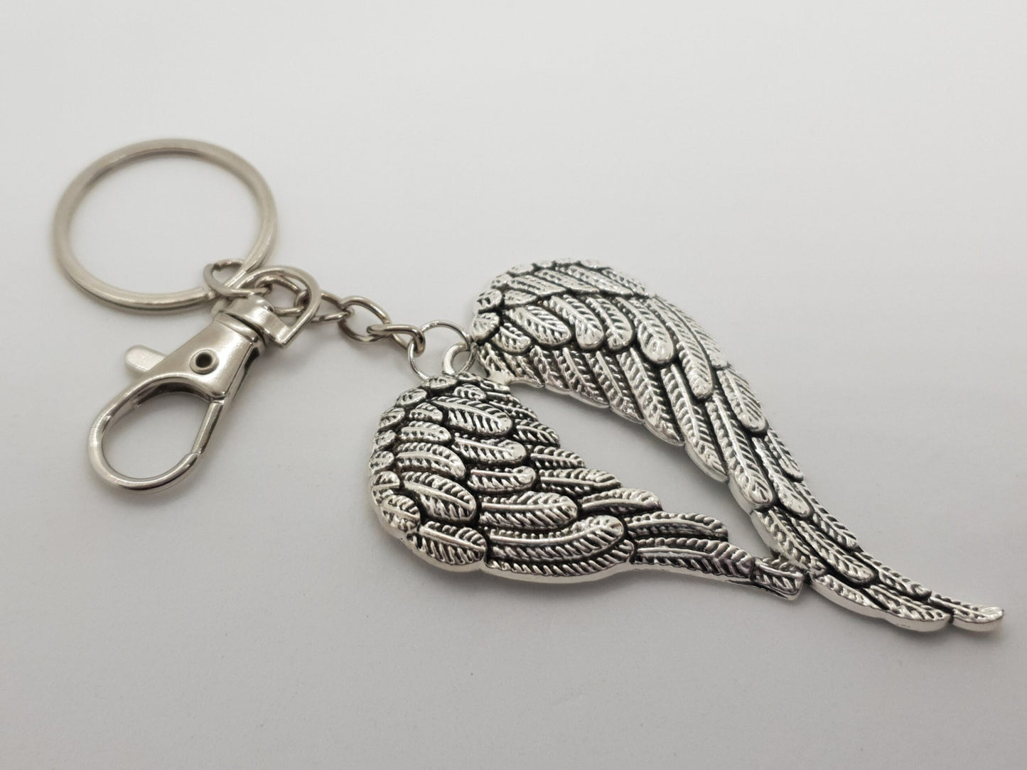 Antique Angel Wings Keychain