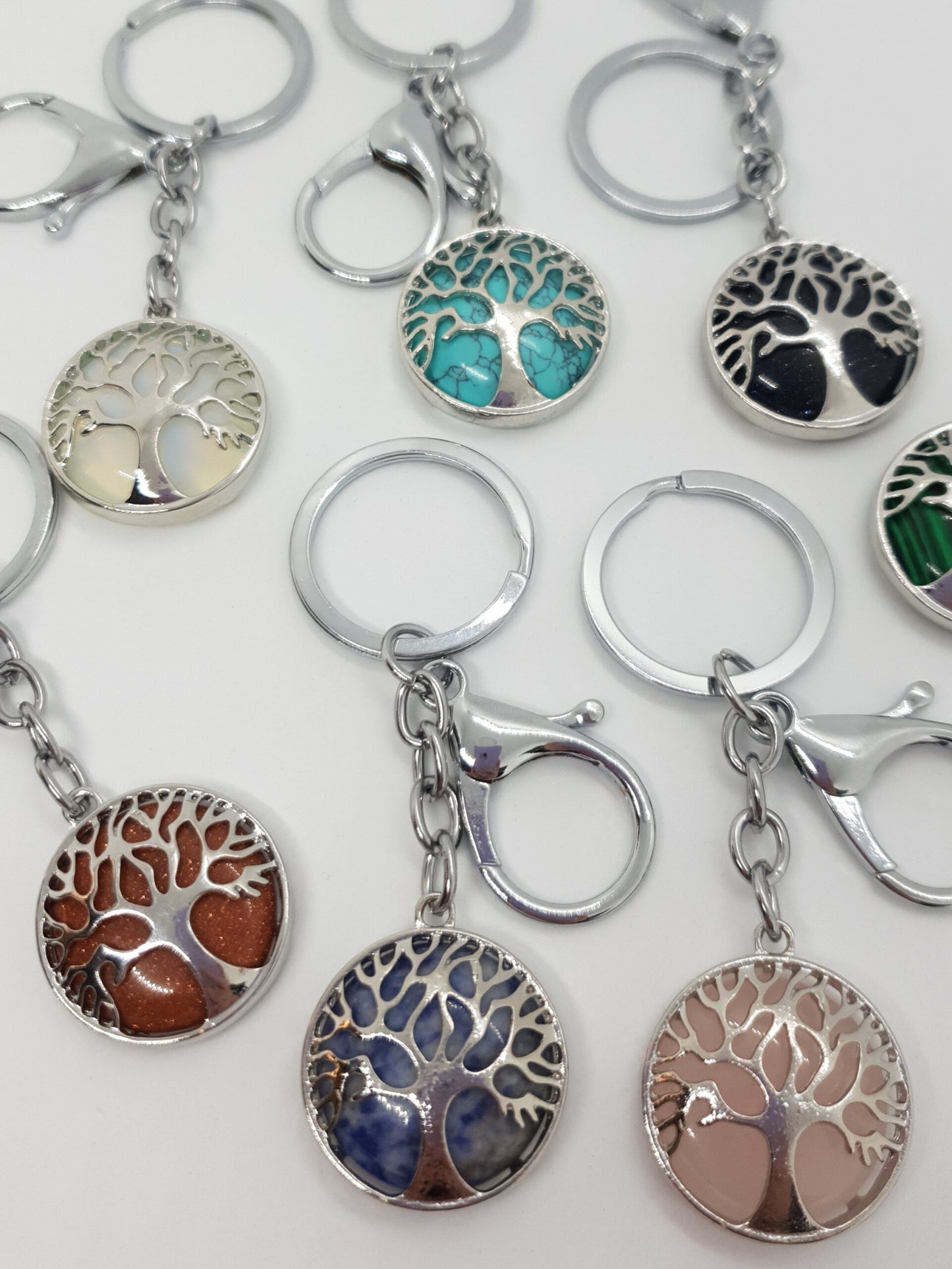 Stone Tree Of Life Keychain