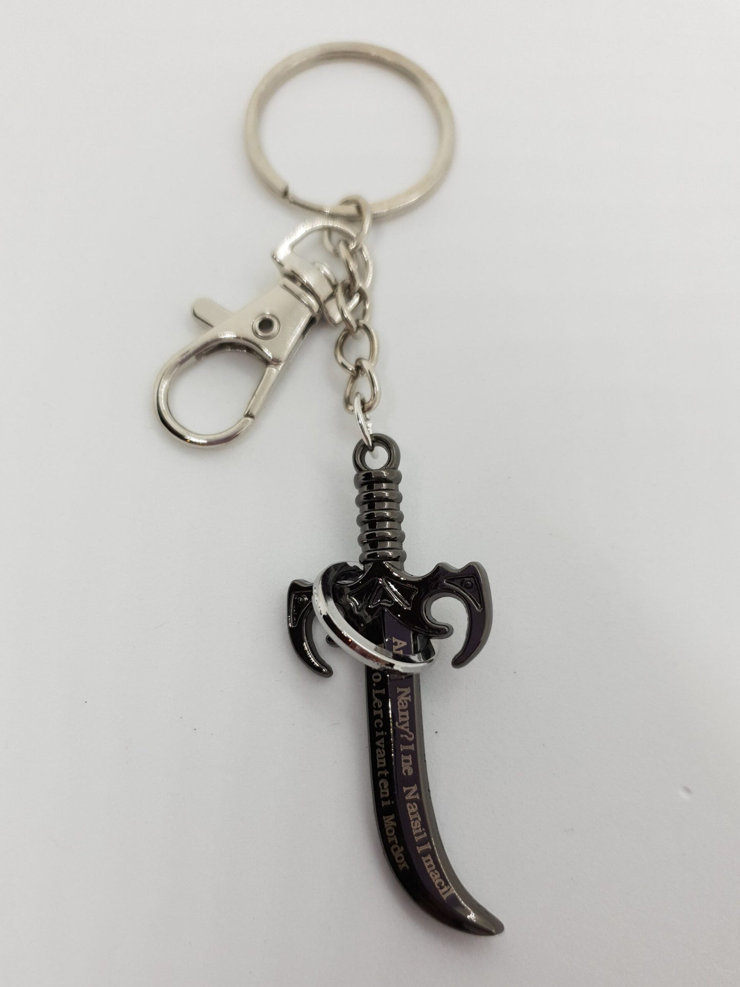 Black Titanium Blade Keychain