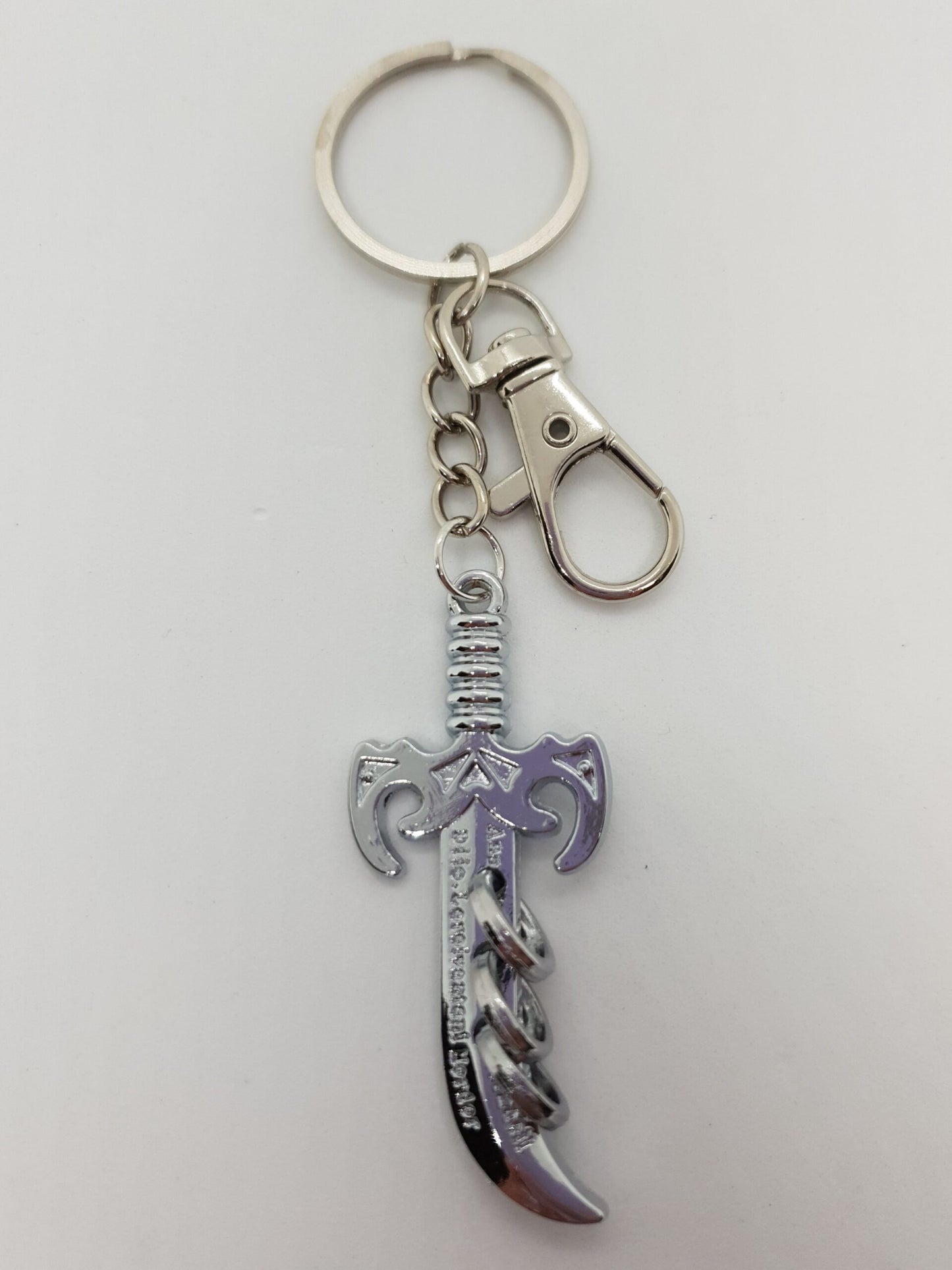 Titanium 3 Ring Blade Keychain