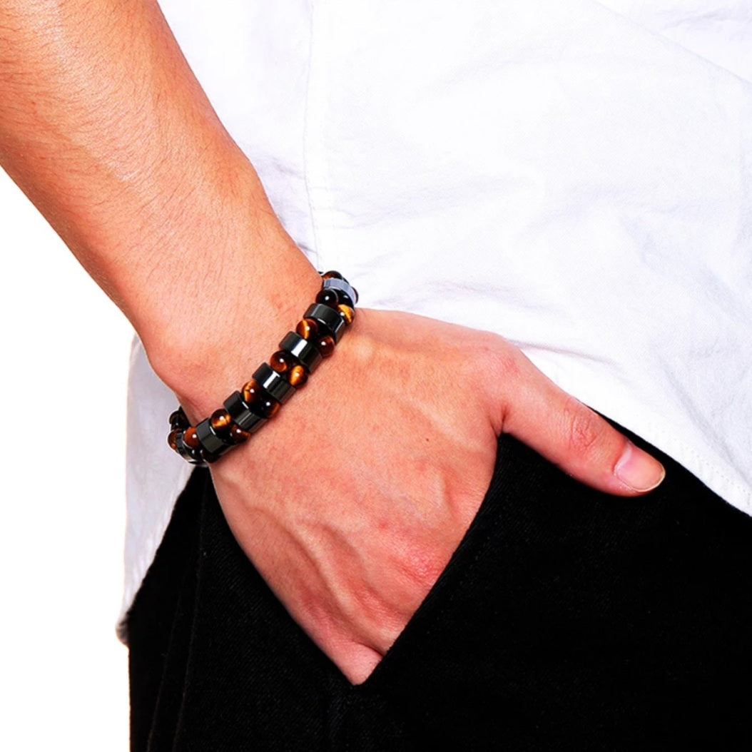 Hematite Magnetic Natural Energy Stone Bracelet