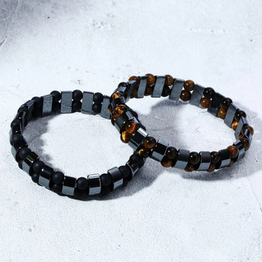 Hematite Magnetic Natural Energy Stone Bracelet