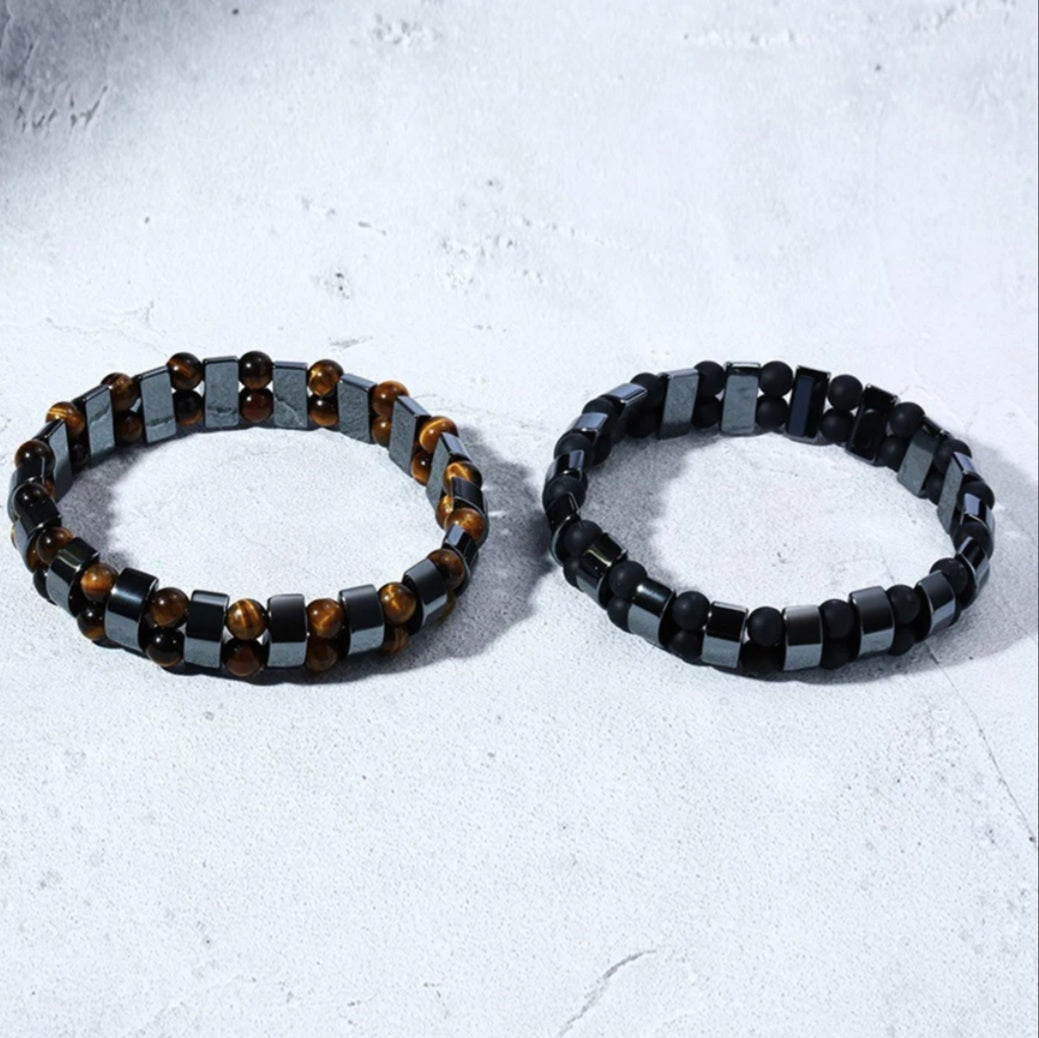 Hematite Magnetic Natural Energy Stone Bracelet