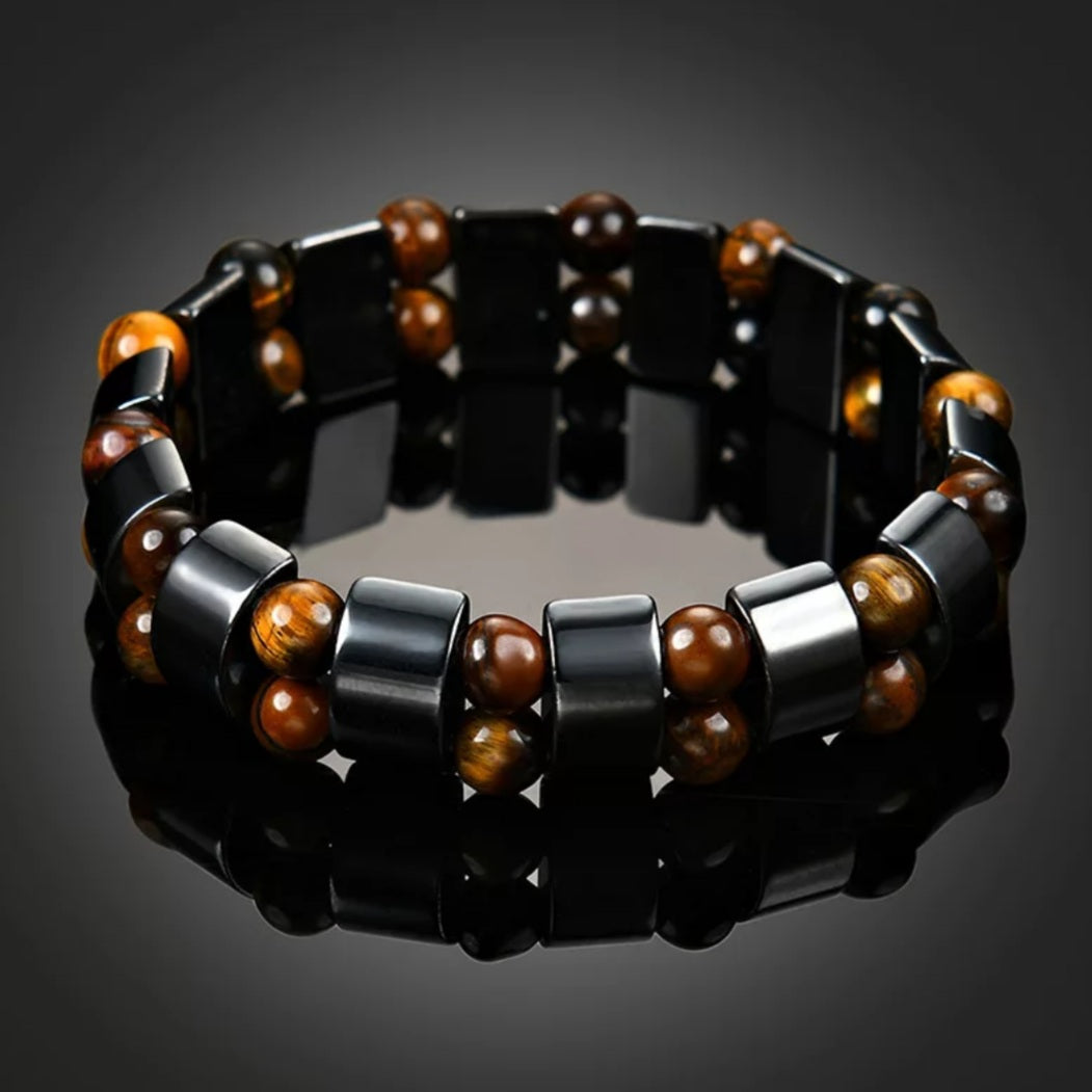 Hematite Magnetic Natural Energy Stone Bracelet