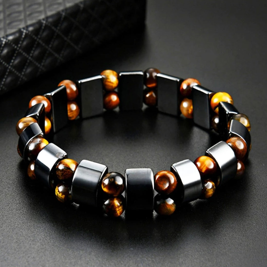 Hematite Magnetic Natural Energy Stone Bracelet