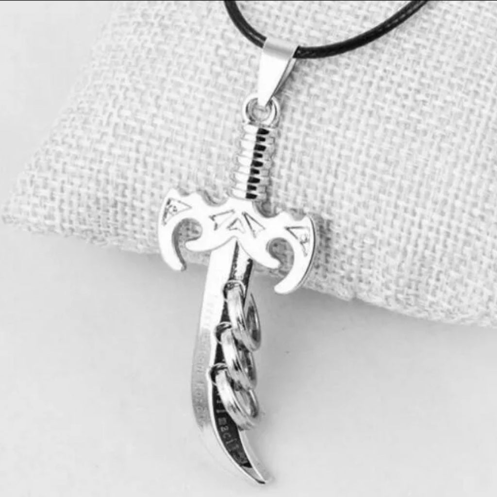 Korean-Style Titanium Steel Cool Blades Pendant Necklace