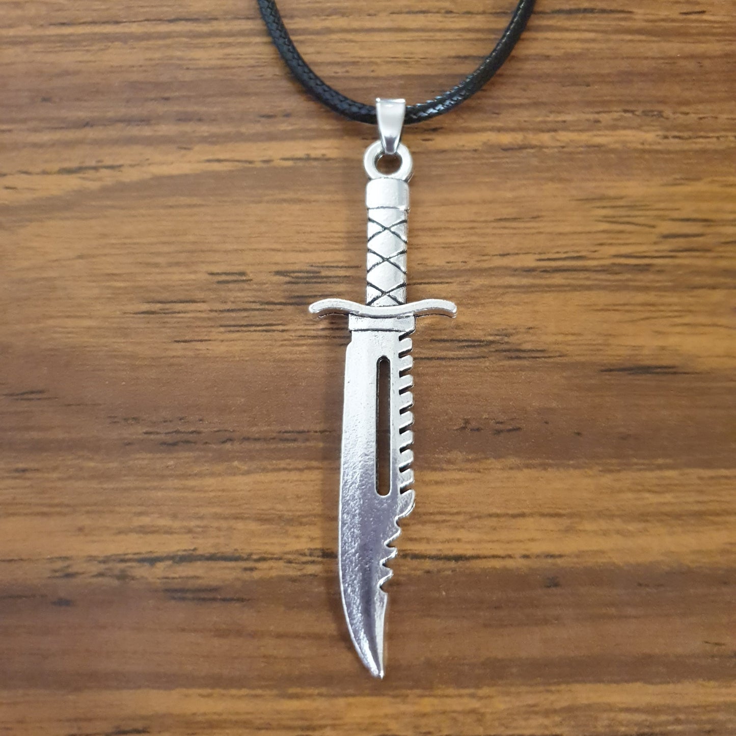 Antique Silver Sword Necklace