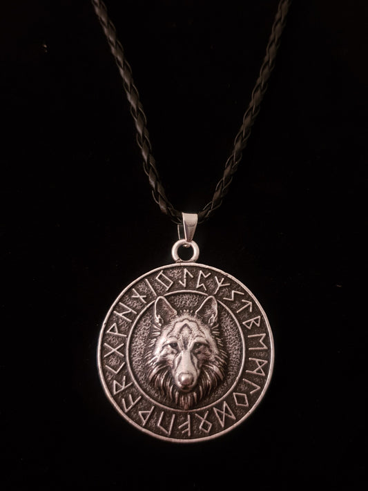 Norse Viking Wolf Head Necklace