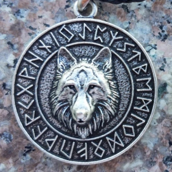 Norse Viking Wolf Head Necklace