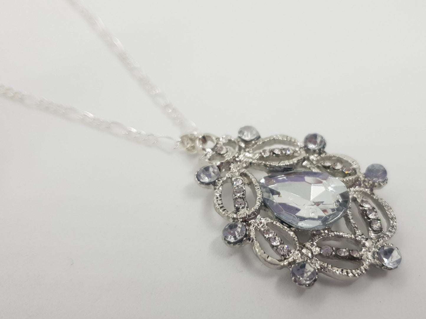 Hollow Carved Crystal Necklace