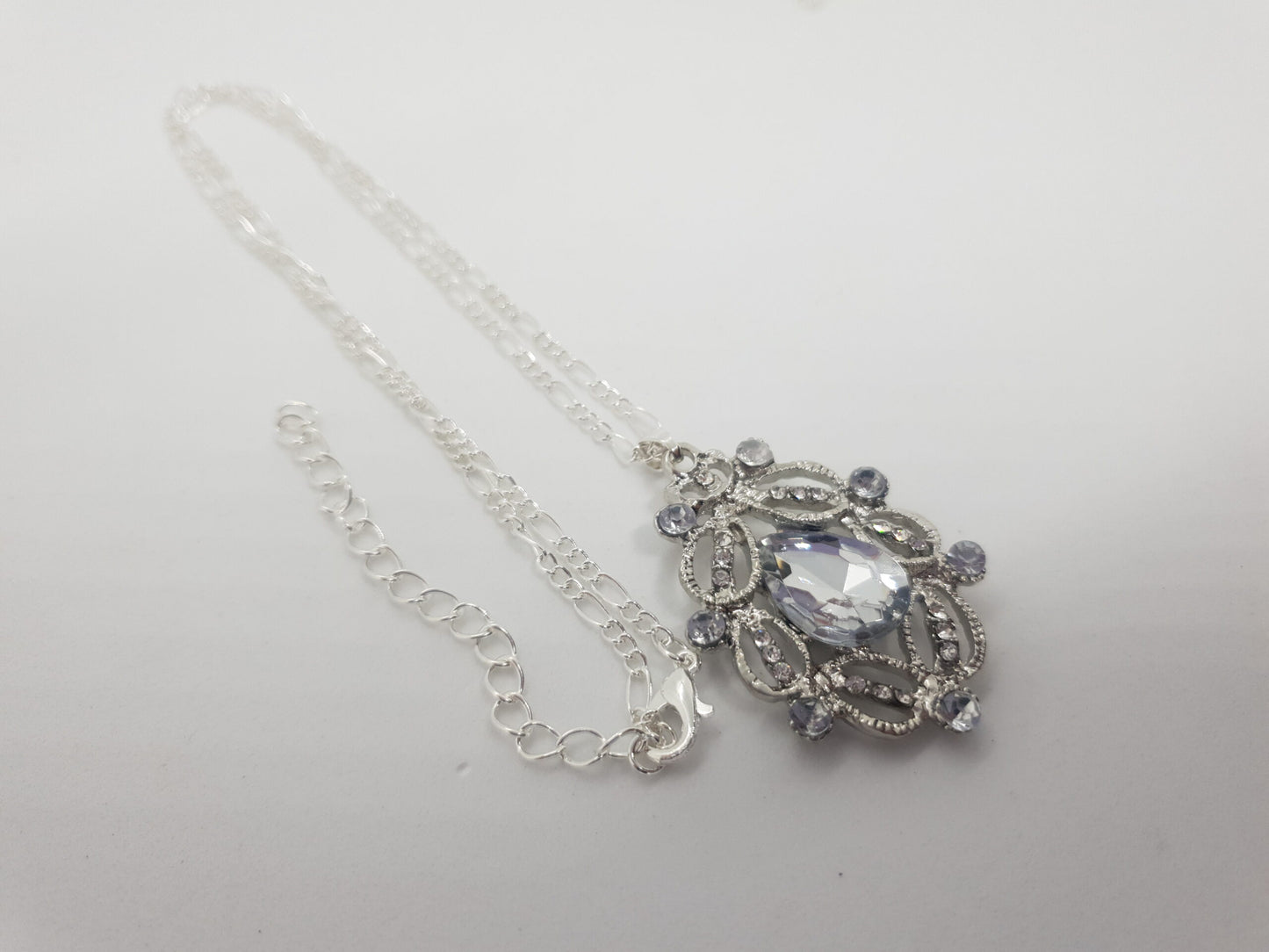 Hollow Carved Crystal Necklace