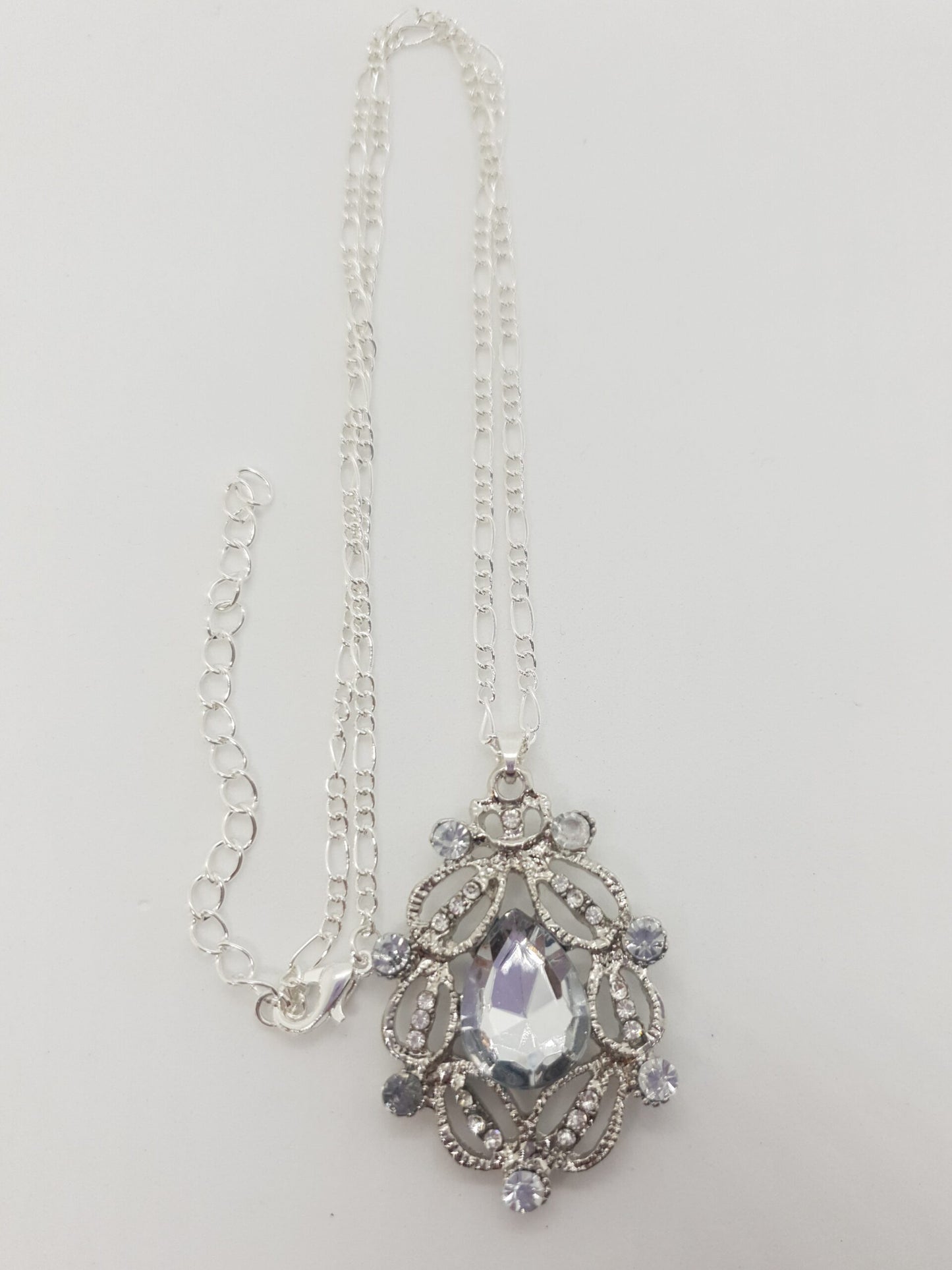 Hollow Carved Crystal Necklace