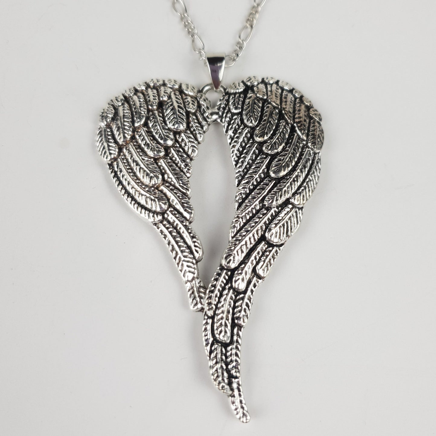 Antique Angel Wings Pendant Necklace