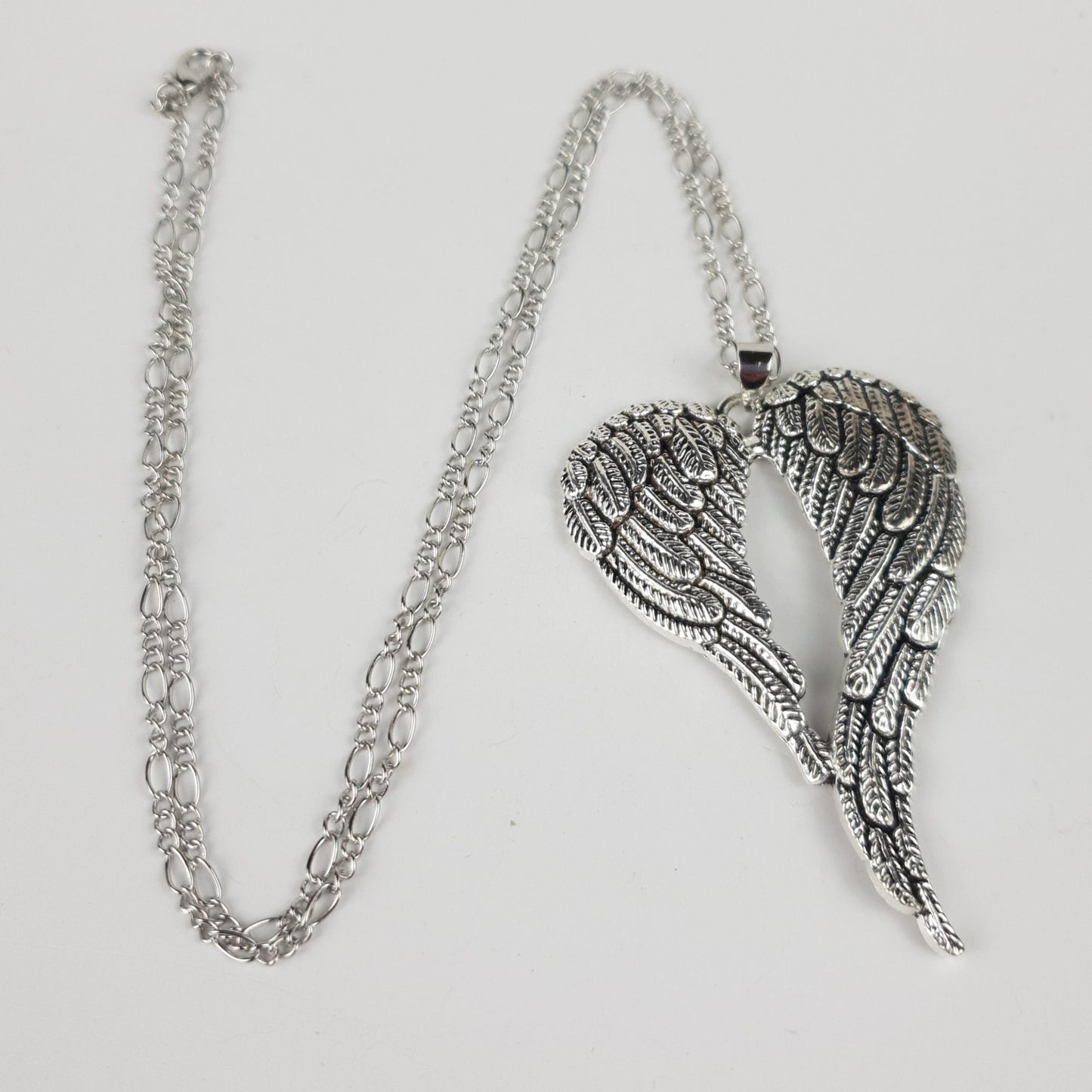 Antique Angel Wings Pendant Necklace