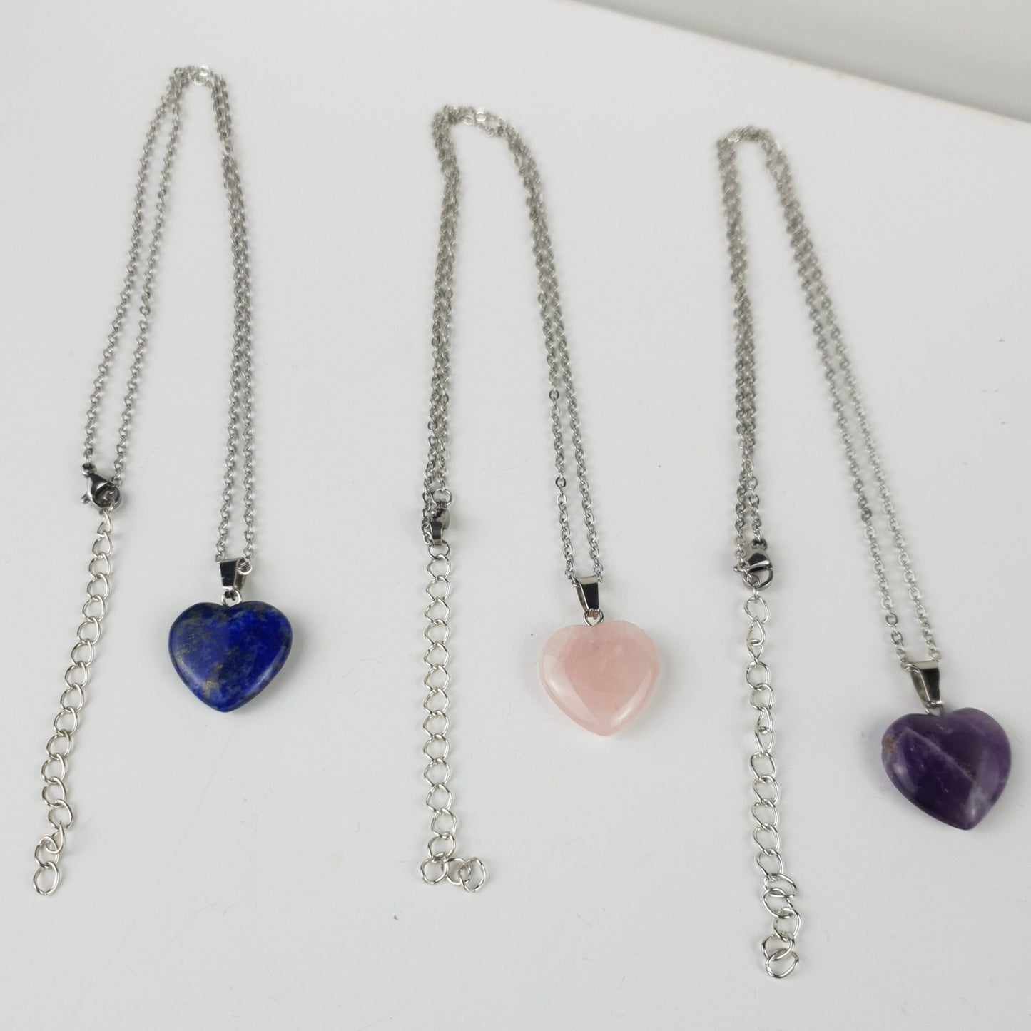 20mm Natural Heart Stone Necklace