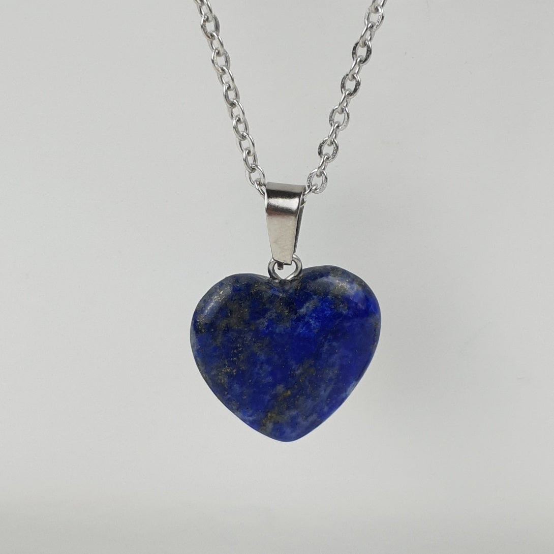 20mm Natural Heart Stone Necklace