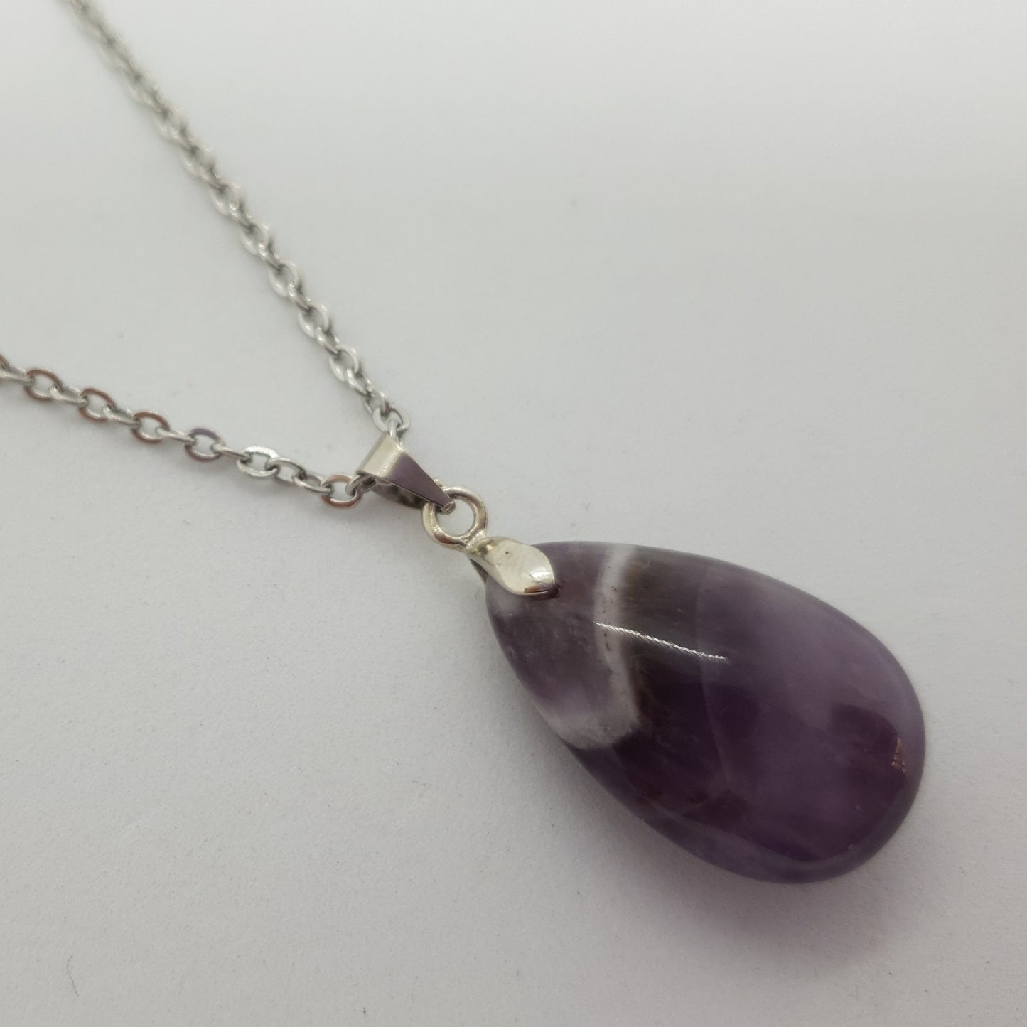 Natural Stone Water Drop Necklace