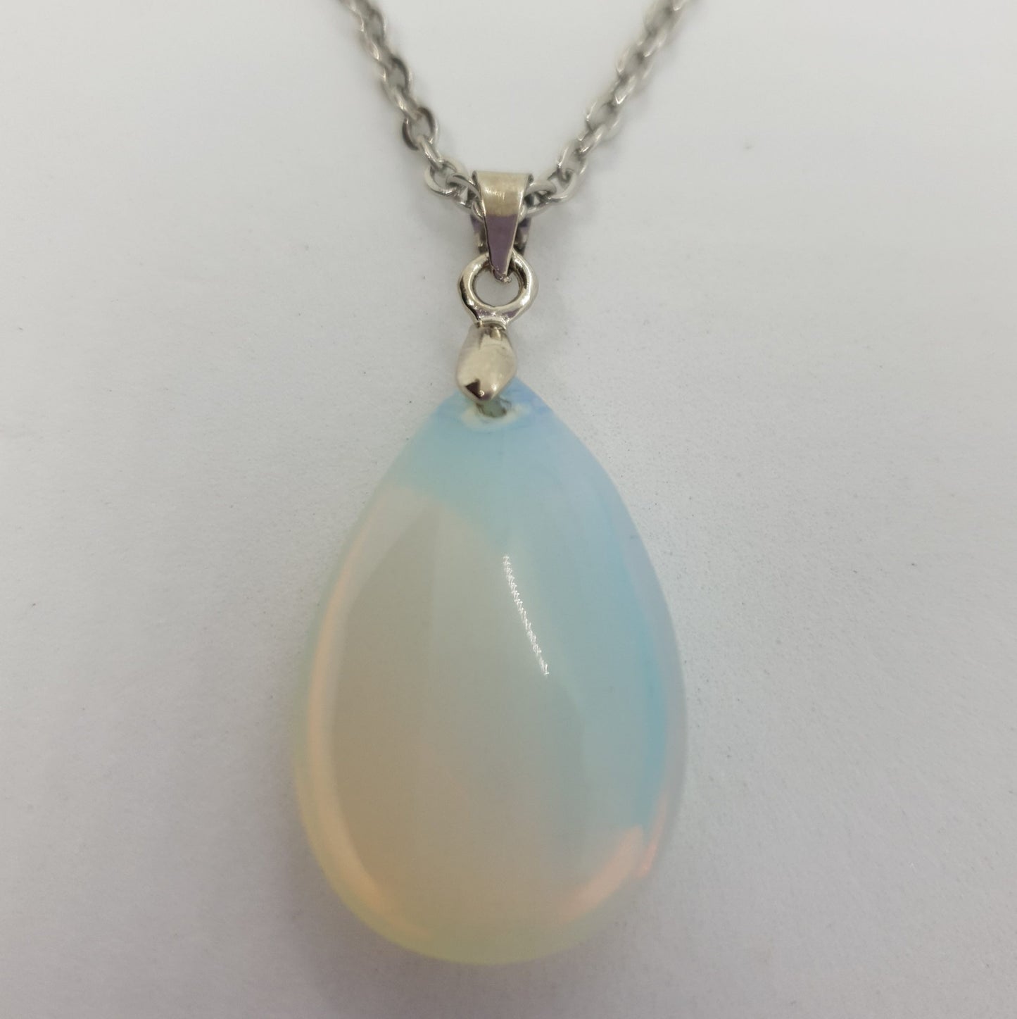 Natural Stone Water Drop Necklace