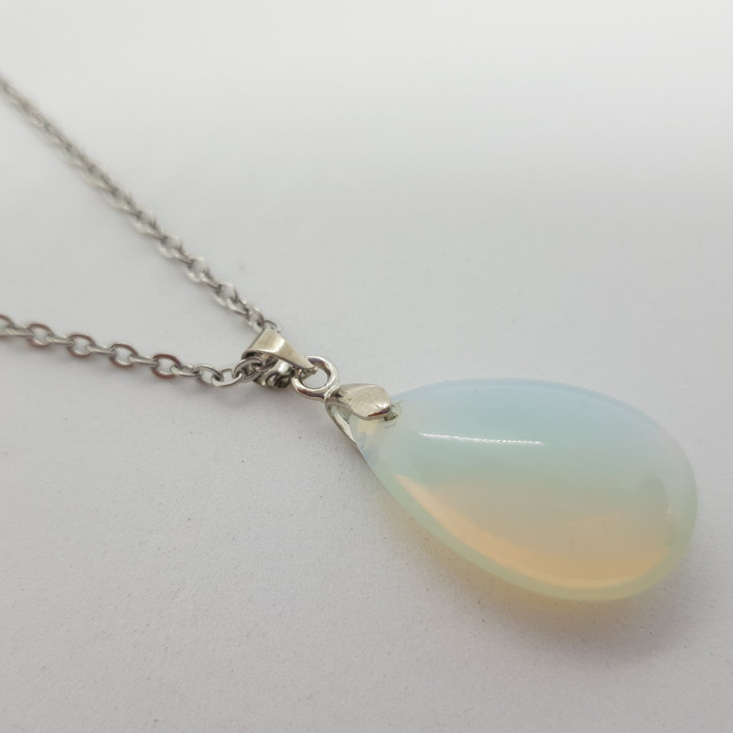 Natural Stone Water Drop Necklace