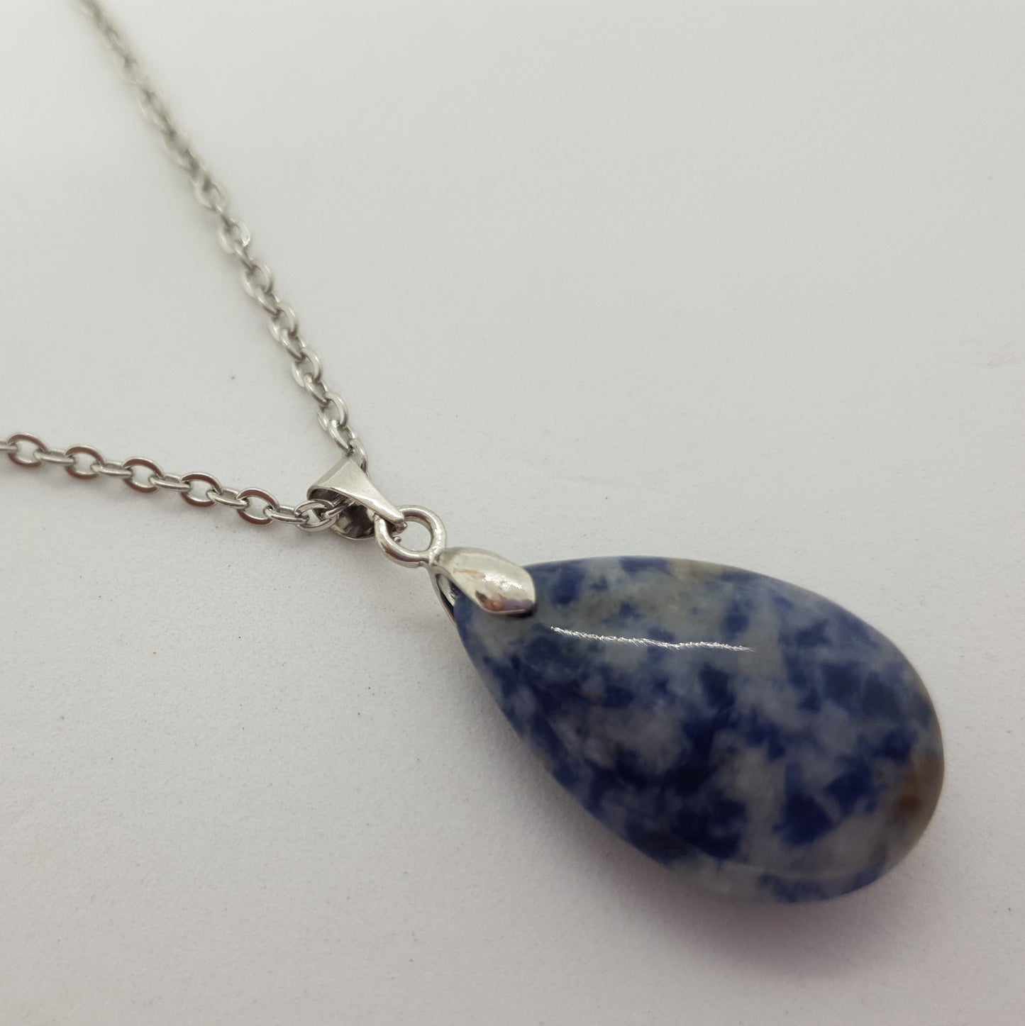 Natural Stone Water Drop Necklace